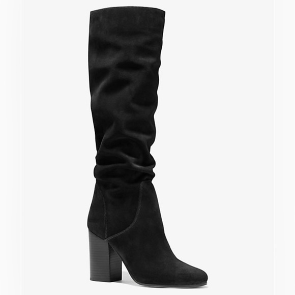 Michael Kors black suede Leigh boot - Picture 9 of 11